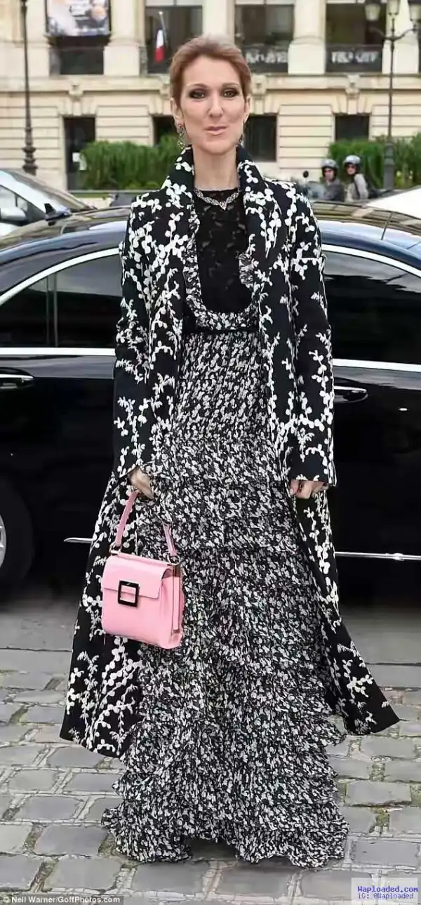 Celine Dion Hits Paris Couture Fashion Week In Series Of Designer Outfits